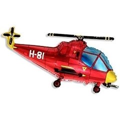 Globo Helicoptero 70 Cm Apto Helio Rojo Azul - comprar online