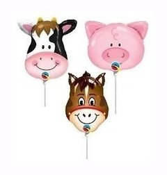 Globos Granja Vaca Caballo Chancho Qualatex Gigantes Helio