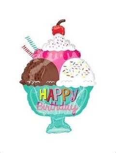 Globo Ice Cream Helado Copa Cumpleaños Anagram