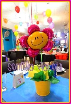 Globos Flor Smile Metalizados 14 Pulgadas Aire - comprar online