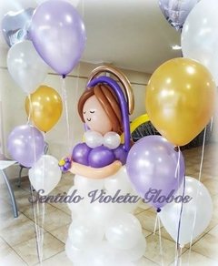 Muñecas De Globos En Columnas Decoracion Con Globos Helio en internet