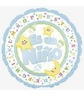 Globo Bebe (45cm) Nacimiento Es Un Niño Baby Apto Helio