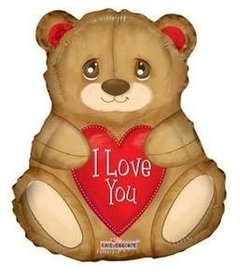 Globo Oso Osito I Love You Corazon Amor Apto Helio