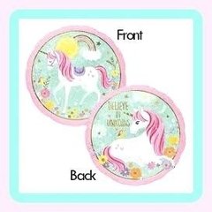 Globo Metalizado Unicornio Rosa Pastel 45 Cm Apto Helio - comprar online