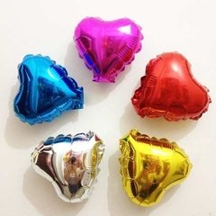 Globo Corazón Metalizado Colores Mini Souvenir Love Amor en internet