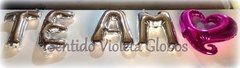 Globos Letras y numeros de 35 cm para aire - Sentido violeta Tienda de Fiestas