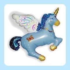 Globo Unicornio Baby Rosa Celeste Flexmetal Apto Helio - comprar online