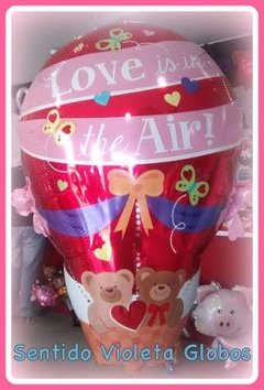Globo Metalizado Love Ositos Aerostático Apto Helio - comprar online