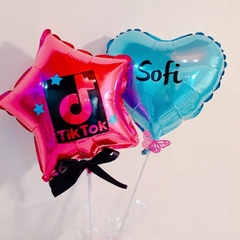 Balloon topper tik tok y nombre