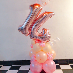 Bouquet para piso con números de 70 cm