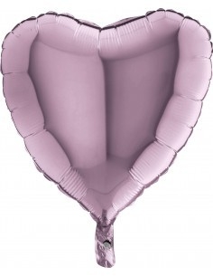 Globo Metalizado Corazón 45 cm apto helio - Sentido violeta Tienda de Fiestas