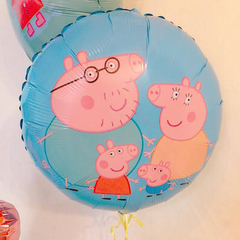 Globos peppa pig mate pastel 18 pulgadas - comprar online