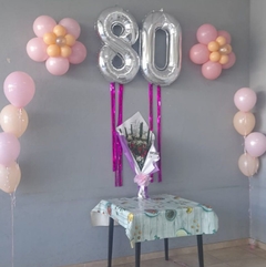 2 Numeros Grandes Aire + 2 flores + 2 bouquet helio - comprar online