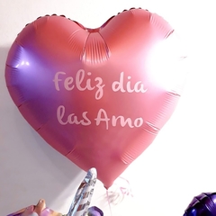 Globo estrella o corazón personalizado con helio - comprar online