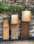 Imagen de Lámpara de pared STRAP 50 tamaño chico (madera + cuero)