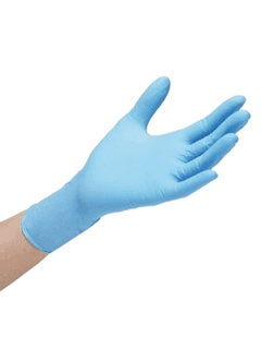Guante de nitrilo celestes SEMPERCARE caja x 100 U - comprar online
