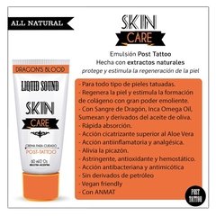 Liquid Sound SKIN Care - Emulsión post tattoo 60gr - comprar online