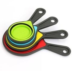 Juego de tazas medidoras de silicona plegable - comprar online
