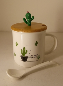 Mug / taza + cuchara + tapa 400 cc - comprar online