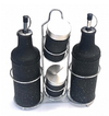 Set aceite y vinagre color negro