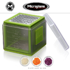 Cubo "Microplane" 3 rallados + contenedor - Tecno cocina