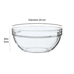 Ensaladera " Luminarc" de vidrio templado - tienda online