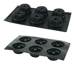Molde de silicona para mini flan/postre c/ savaren x 6