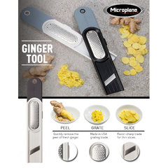 Utensilio "Micoplane" para jengibre 3 en 1 - Tecno cocina