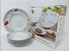 Juego de platos para pasta x 7 piezas en internet