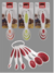 Juego de cucharas medidoras en plástico