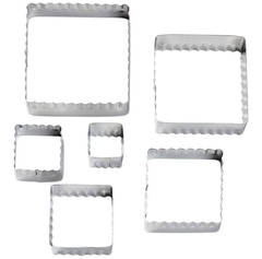Juego x 6 cortantes forma cuadrada "Wilton" - comprar online