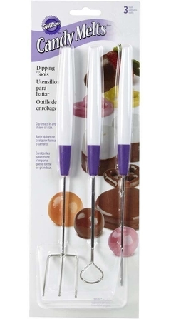 Set "Wilton" para baño de chocolate x 3 piezas