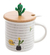 Mug / taza + cuchara + tapa 400 cc
