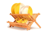 Secaplatos de bamboo plegable