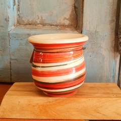 Mate cerámica rayado - comprar online