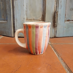 Taza cerámica pintada