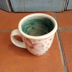 Taza cerámica pintada - AzulKahlo