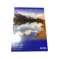 Block A4 Avon rayado 80hs