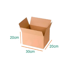 Caja de cartón 30x20x20