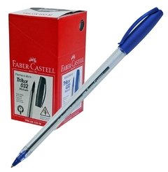 Bolígrafos FABER CASTELL Trilux 032 Azul x50