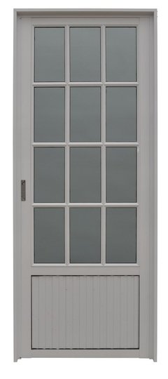 PUERTA ALUMINIO 3/4 VIDRIO