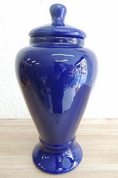 Quartinha de Porcelana Azul Escuro - comprar online