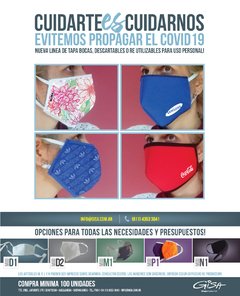 Tapa Bocas Reutilizables M1 - Gisa