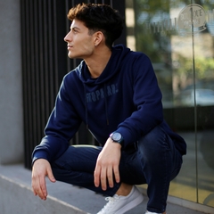 Buzo Canguro Noe Azul - comprar online