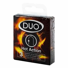 CONDONES DUO HOT ACTION