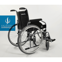 Silla acero Euro standard, ruedas 60/20cm polyaire, ancho 50/66cm. - tienda online