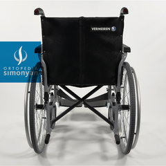 Imagen de Silla acero Euro standard, ruedas 60/20cm polyaire, ancho 50/66cm.