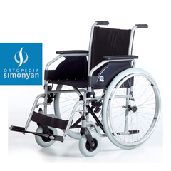 Silla acero Euro standard, ruedas 60/20cm polyaire, ancho 46/62cm. - comprar online