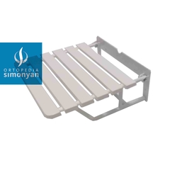 Asiento de ducha para amurar a la pared