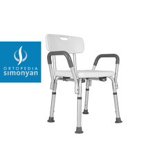 Silla para baño con apoyabrazos